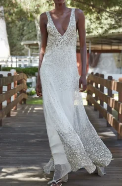 Tati B Hand Embroidered Gown