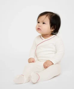 Tatum Baby Pant in Rose Piping