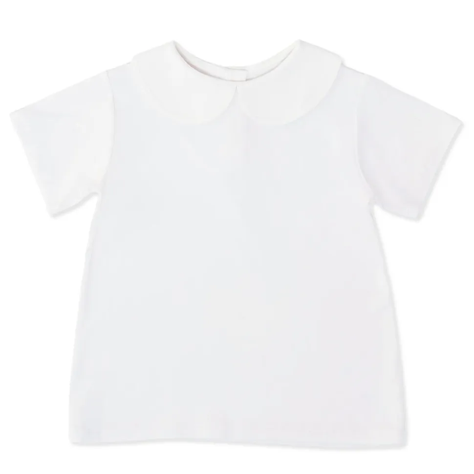 Teddy Peter Pan in Classic White