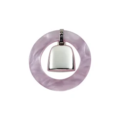 Teething Ring & Rattle in Sterling Silver