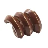 Tendril Napkin Ring in Brown & Gold, Set of 4
