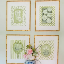 Tennis House Butterfly En Vert Art Print