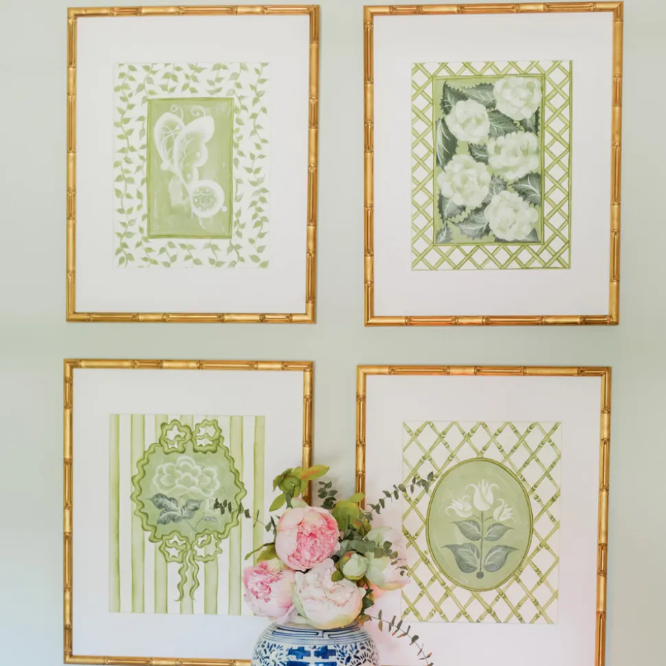 Tennis House Butterfly En Vert Art Print