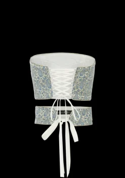 Termeh Jahan Top in Blue & Silver Paisley