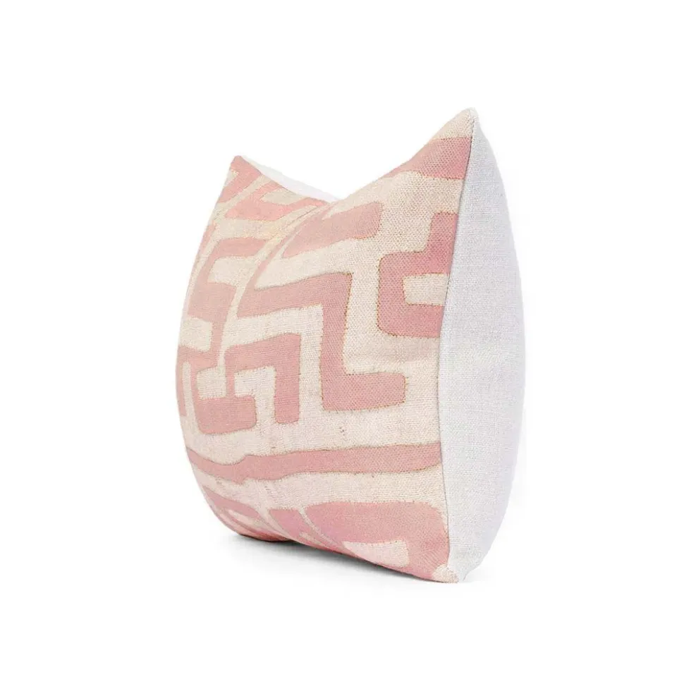 Terracotta Classic Kuba Cloth Pillow