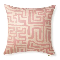 Terracotta Classic Kuba Cloth Pillow