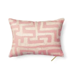 Terracotta Classic Kuba Cloth Pillow