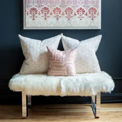 Terracotta Classic Kuba Cloth Pillow