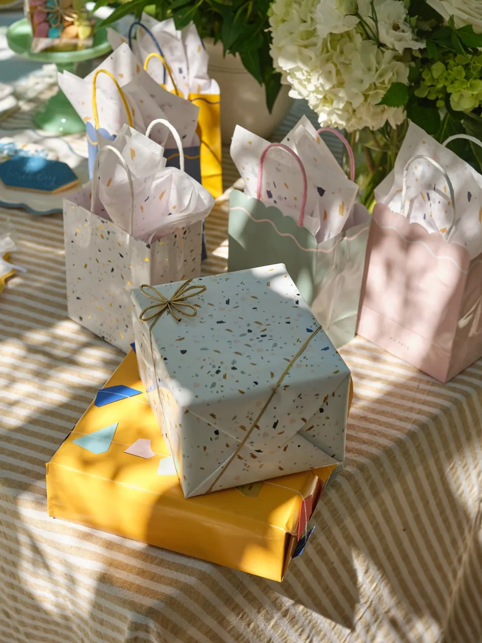 Terrazzo Pattern Gift Wrap, Two-Sided