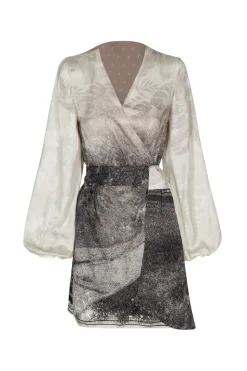 Tertulia Silk Jacquard Mini Dress in Paisajes Selva