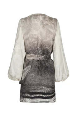 Tertulia Silk Jacquard Mini Dress in Paisajes Selva