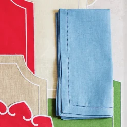 Tessuti Cornflower Blue Napkins, Set of 4