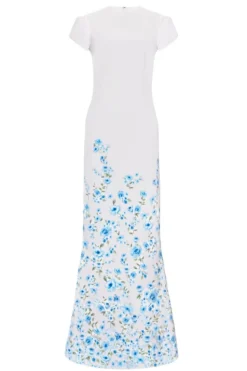 The Adrienne Gown in Blue & White