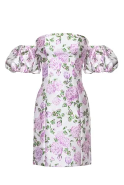 The Amanda Dress in Pink & Green