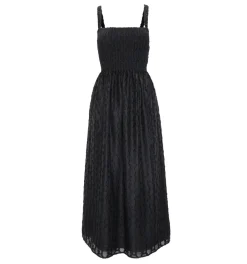 The Anita Nap Dress in Black Fil Coupe