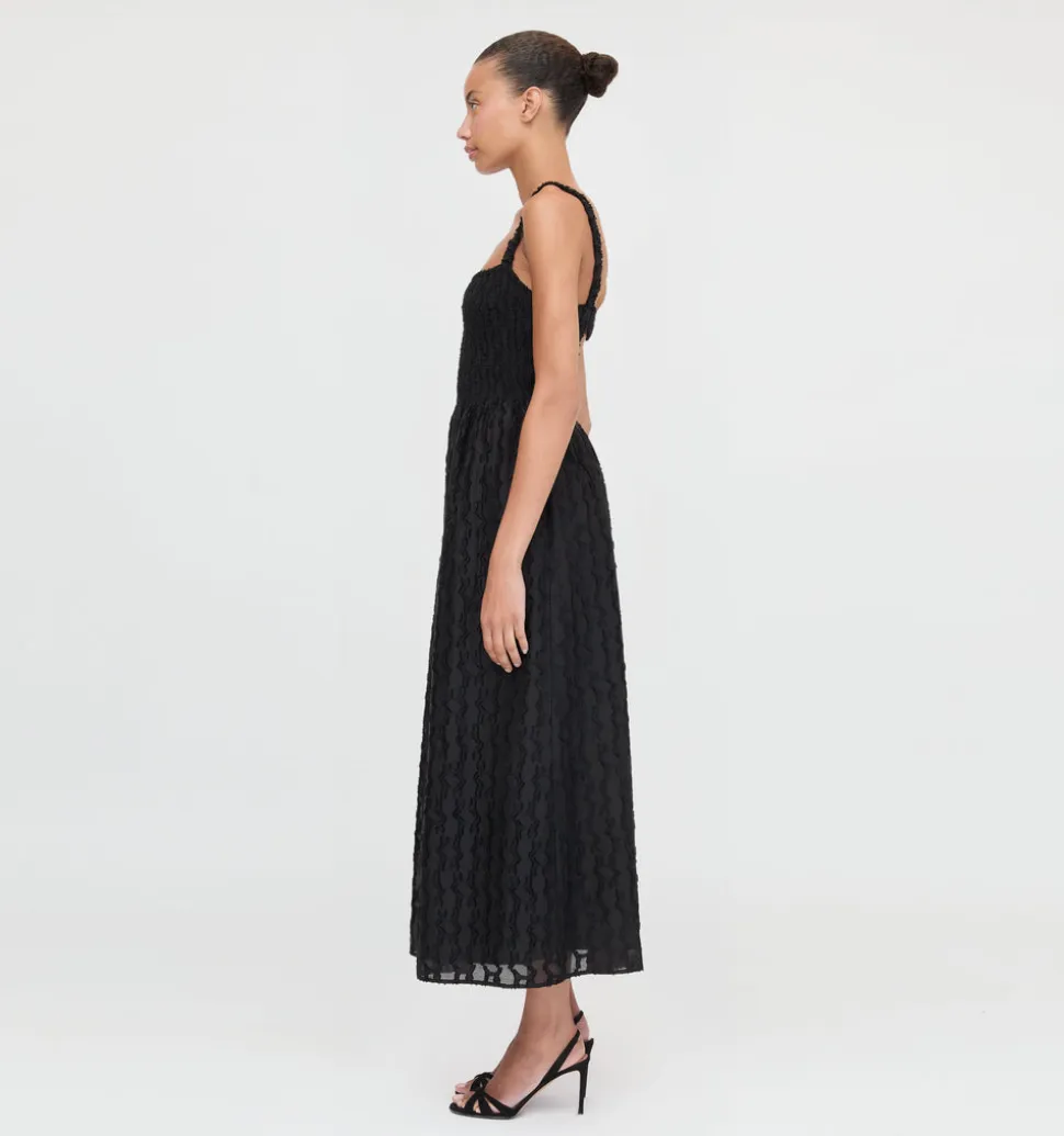 The Anita Nap Dress in Black Fil Coupe