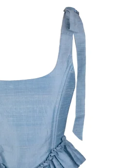 The Antoinette Corset In Powder Blue