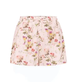 The Audrey Shorts in Pink Bluebonnet