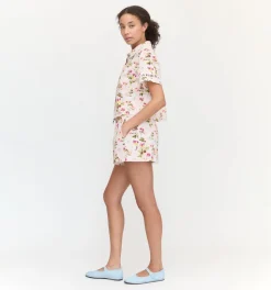 The Audrey Shorts in Pink Bluebonnet