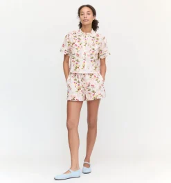 The Audrey Shorts in Pink Bluebonnet