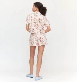 The Audrey Shorts in Pink Bluebonnet