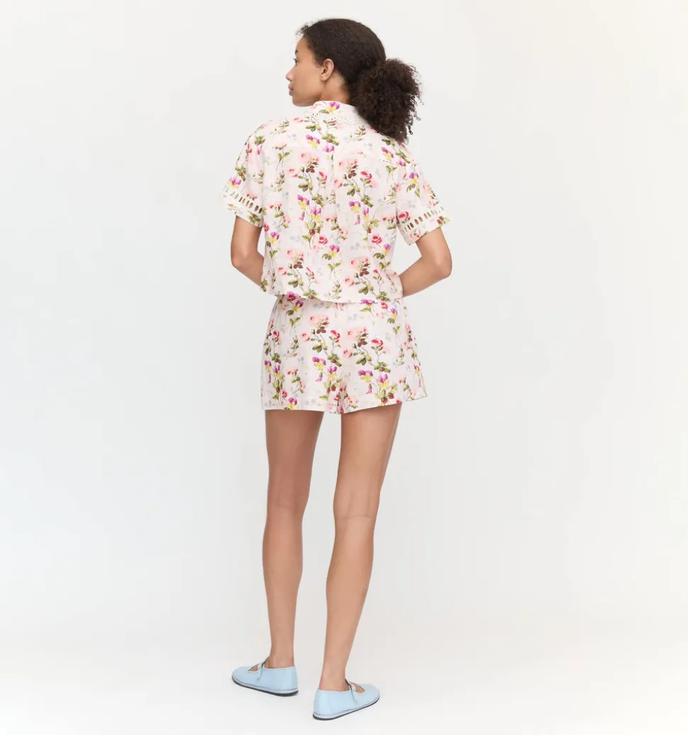 The Audrey Shorts in Pink Bluebonnet