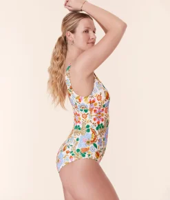 The Augustine One Piece in Bird Floral