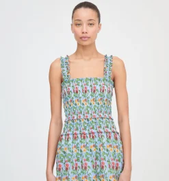 The Azalea Maxi Nap Dress in Geranium Stripe