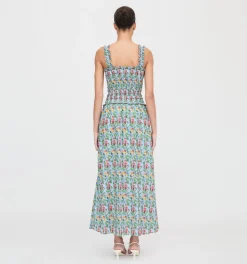 The Azalea Maxi Nap Dress in Geranium Stripe