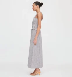 The Azalea Maxi Nap Dress in Chocolate Gingham