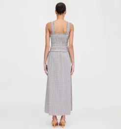 The Azalea Maxi Nap Dress in Chocolate Gingham