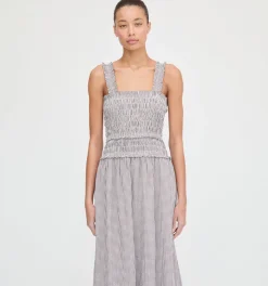 The Azalea Maxi Nap Dress in Chocolate Gingham