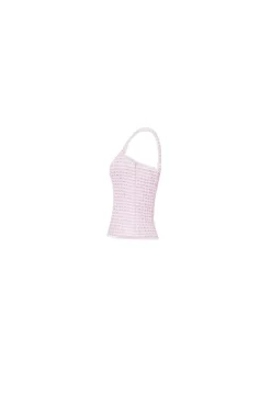 The Bailey Top in Pink & White