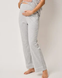 The Basics Maternity Set in Light Heather Grey