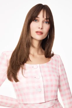 The Bea Jacket in Pink & White