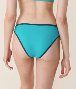 The Bells Bikini Bottom in Cyan