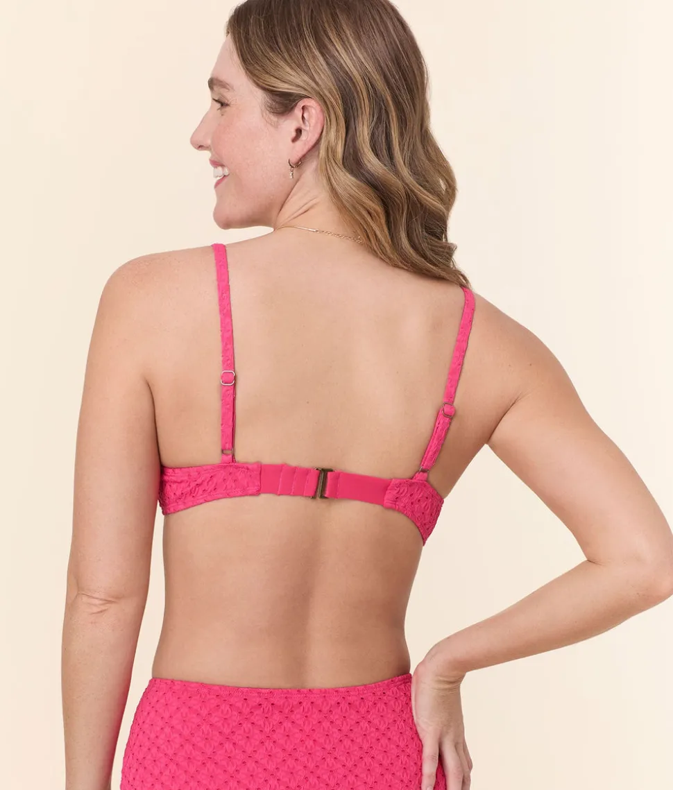 The Bermuda Bikini Top in Begonia
