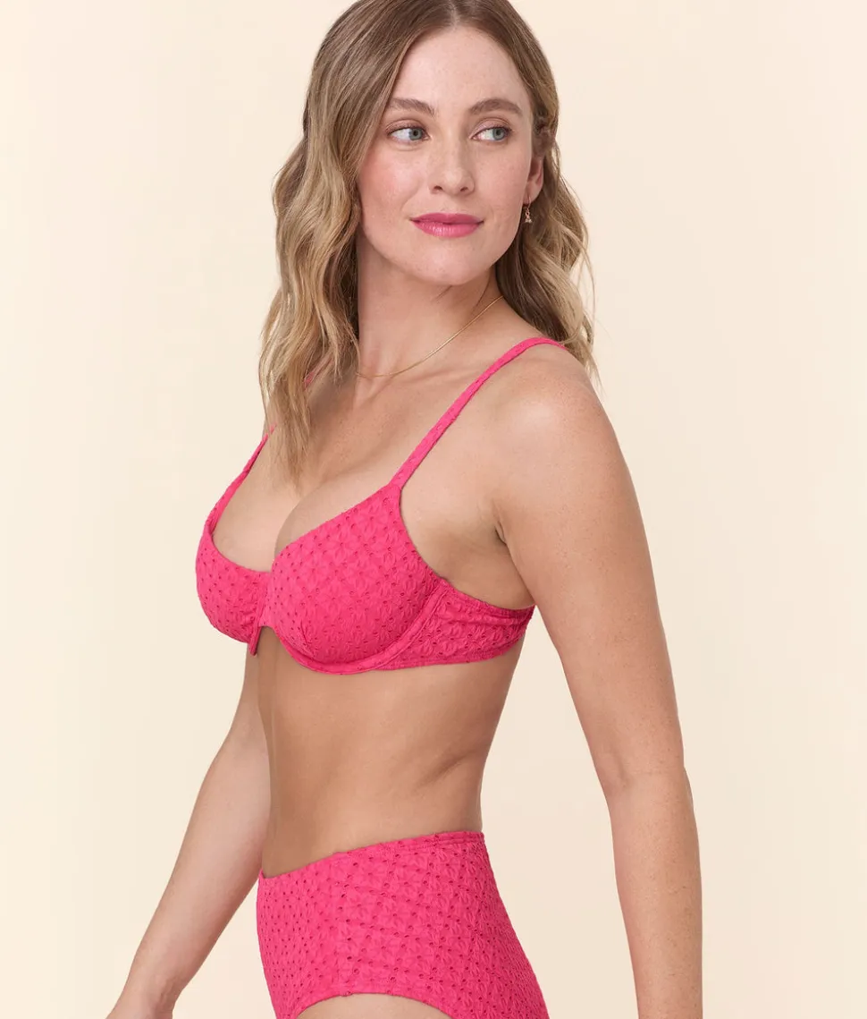 The Bermuda Bikini Top in Begonia