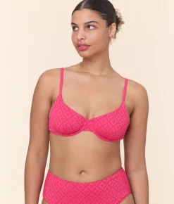 The Bermuda Bikini Top in Begonia