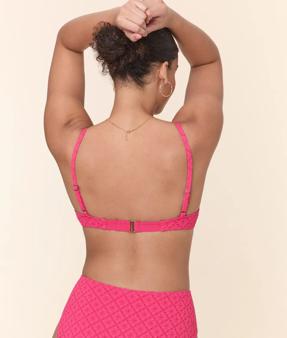 The Bermuda Bikini Top in Begonia