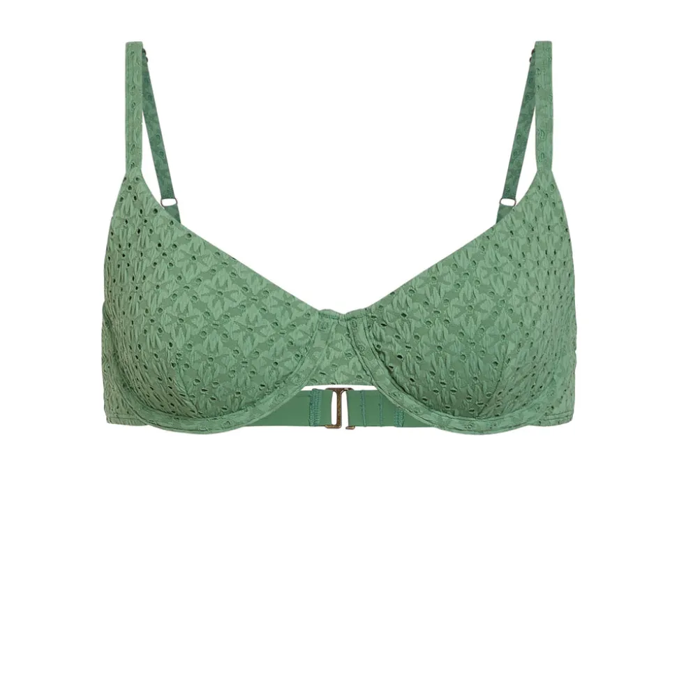 The Bermuda Bikini Top in Eucalyptus