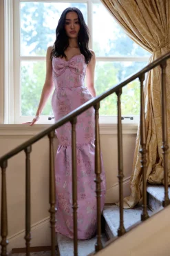 The Beth Dress in Orchid Baroque Floral