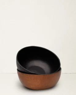 The Bowl in Black Molded Leather
