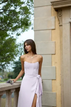 The Cecilia Dress in Lavender Fog