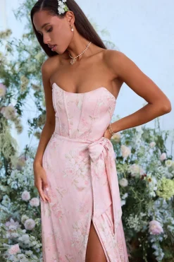 The Cecilia Dress in Light Pink Tapestry Rose