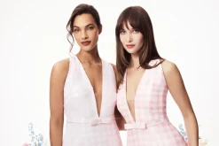 The Claire Dress in Pink & White