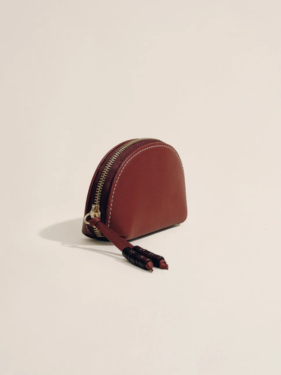 The Coin Purse in Deep Red