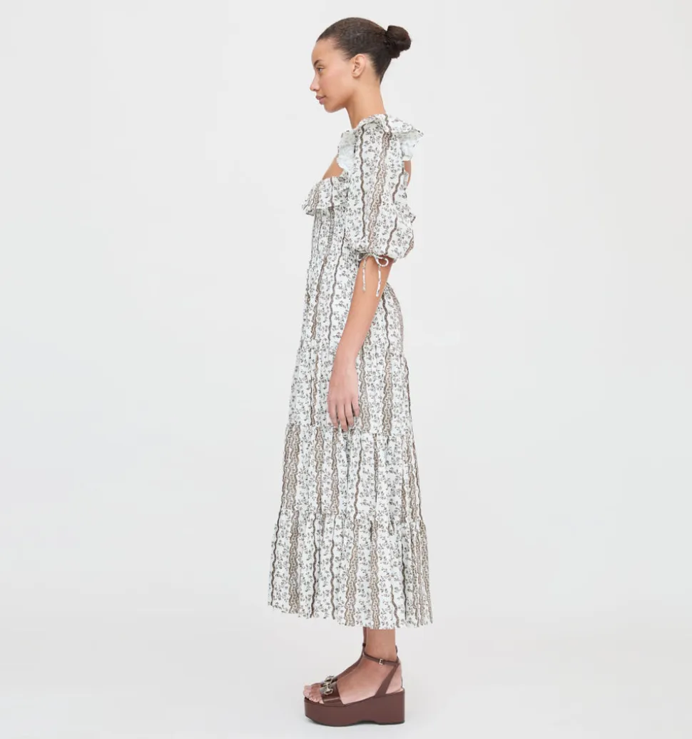 The Corinne Nap Dress in Mocha Provence Floral