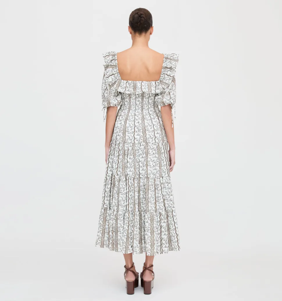The Corinne Nap Dress in Mocha Provence Floral