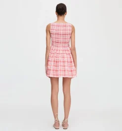 The Cosima Mini Nap Dress in Cherry Watercolor Gingham